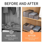 Pants Jeans Storage Box Drawers Organizer for Underwear Bra Socks Wardrobe Clothes Organizer Cabinet  T-Shirt Organizers storage