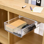 Undertable Drawer Storage Box Hidden Hanging Bedroom Dormitory Office Table Pasting Non Punching Table Bottom Sorting