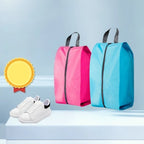 3PCS Travel Shoe Storage Pouch Waterproof Fabric Zipper Handbag Portable Dust‑proof Shoes Organizer Bag For Home Business Trip