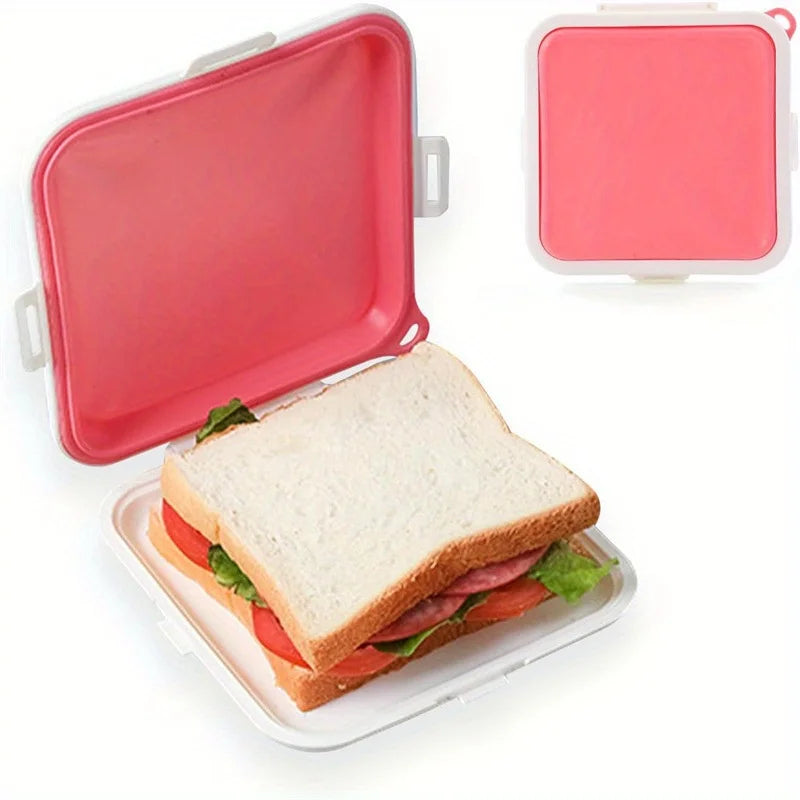 Silicone Sandwich Container – Reusable Lunch Storage Box
