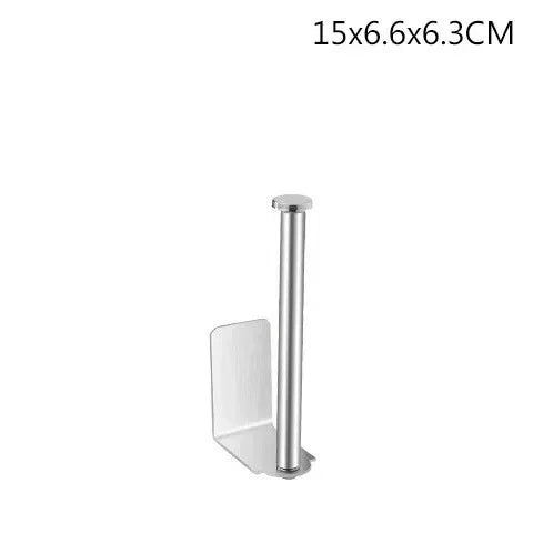 Adhesive Paper Towel Holder Toilet Roll Paper Holder Bathroom Punch-Free Roll Paper Holder Stainless Steel Black Gold Roll Rack