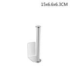 Adhesive Paper Towel Holder Toilet Roll Paper Holder Bathroom Punch-Free Roll Paper Holder Stainless Steel Black Gold Roll Rack