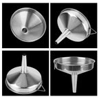 Metal Funnel For Canning Kitchen Tools Kitchen Accessories Wide Mouth Funnels Bar Wine Beer Oil Flask Funnel