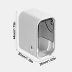 Portable Dustproof Toothbrush Holder Flip-top Wall Mounted Toothbrush Rack Toothbrush Storage Box