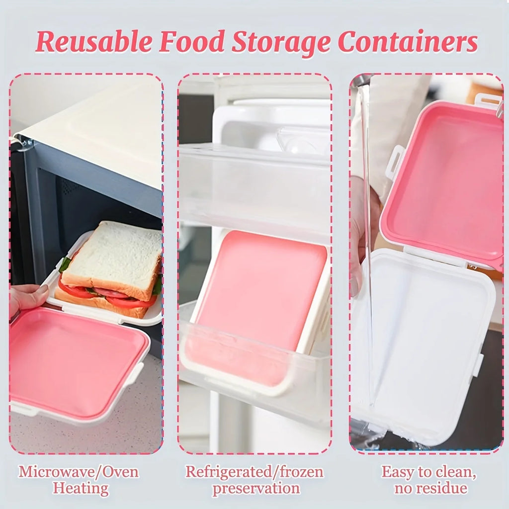 Silicone Sandwich Container – Reusable Lunch Storage Box