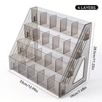 3/4/5/6/7 Layers Acrylic Nail Polish Display Rack Transparent Cosmetic Organizer Multi-layer Simple Mounting Rack Stand Holder