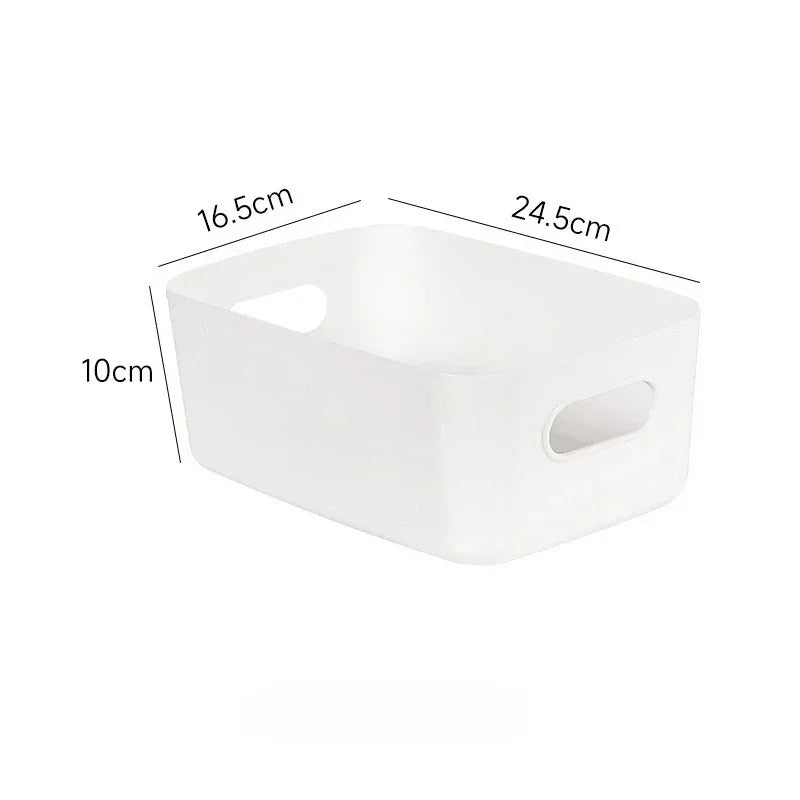 Desktop Storage Box Dormitory Sundries Plastic Cosmetic Storage Box Bathroom Kitchen Sorting Storage Basket Bins