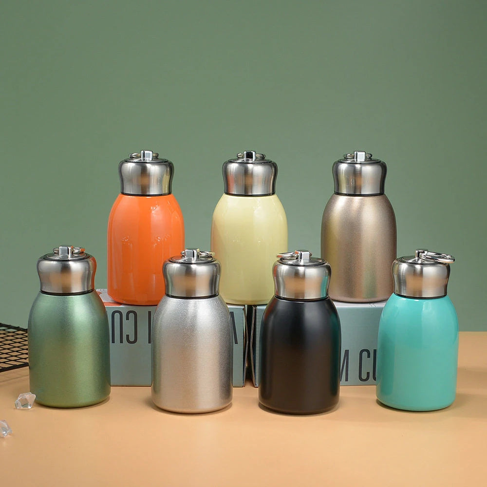 300ml Mini Insulated Travel Mug Made of Stainless Steel Keeps Beverages Hot Cold For Hours Perfect Companion for Camping Trips