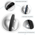 2025 Door Stopper Stainless Steel Magnet Door Stops Doors Holder Home Improvement Hidden Doorstop Furniture Hardware News