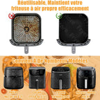 23cm Square Air Fryer Mould for Philips Series 2000 NA230/00 COSORI 5.5L/6L/6.2L Reusable Airfryer Accessories XXL