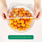 100pcs Reusable Elastic Food Covers - Transparent Stretchable Bowl Plate Seals (Alternative to Foil & Deli Covers)