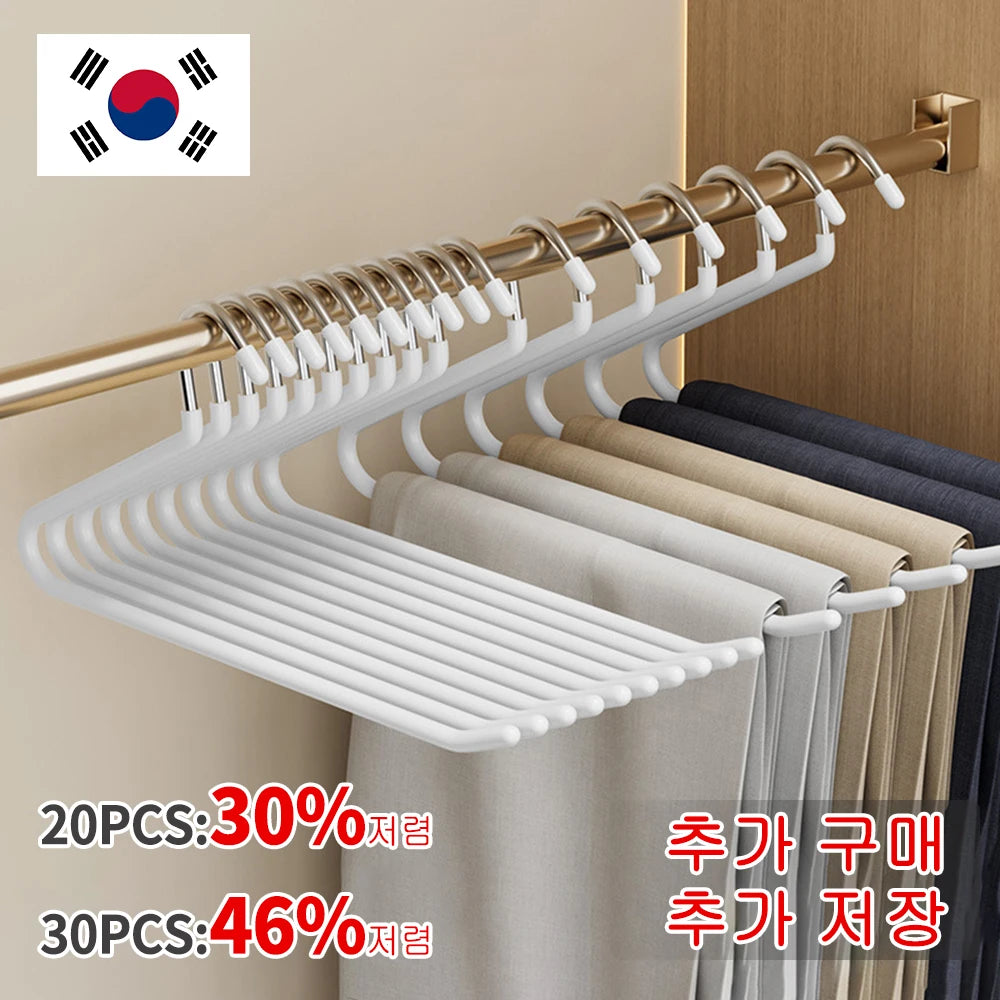 Pants Hanger Clips – 30-Piece Anti-Slip Wardrobe Set