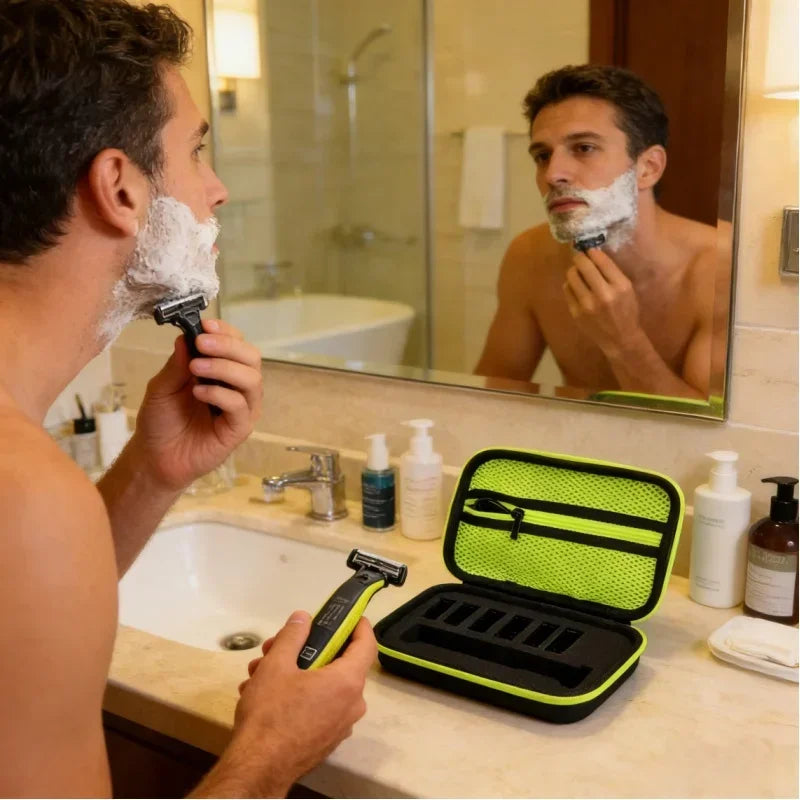 Storage Case for Philips Shaver Electric Trimmer Shaver Travel Case Storage Bag for Philips One Blade QP2530/2520