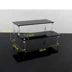1-5 Tier Acrylic Display Stand,Clear Display Riser Rack for Cupcake,Perfume Doll Décor and Organizer Amiibo Funko POP Figures