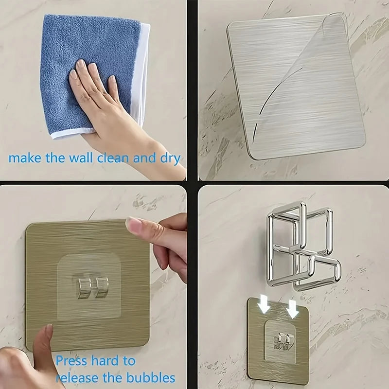 1/2Pcs Stainless Steel Washbasin Hook Multifunction Punch-free Kitchen Bathroom Rack Basin Storage Rack Towel Hanging Holder