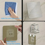 1/2Pcs Stainless Steel Washbasin Hook Multifunction Punch-free Kitchen Bathroom Rack Basin Storage Rack Towel Hanging Holder