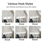 Black White Folding Robe Hooks Towel Hanger Nail Wall Rack Hooks Coat Clothes Holder for Bathroom Kitchen Accessories