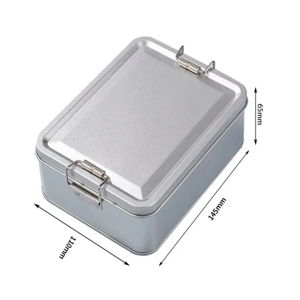 Old-fashioned Rectangular Iron Box High Quality Metal Storage Box Cake Packaging Box Durable with Lid Candy Box