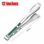 Stainless Steel Food Tongs Household Kitchen Thickened Heat-resistant Steak Tongs Food Buffet Barbecue Roasted Meat Bread Clips
