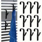 Universal Household Bathroom Door Hook, Towel Rack Hanger, Heating Radiator Rail Hook Clip, Storage Rack, Clothes Scarf Hook