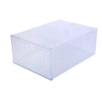 6 Pack Transparent shoe box shoes organizers thickened foldable Dustproof storage box Stackable combined shoe cabinet Sale