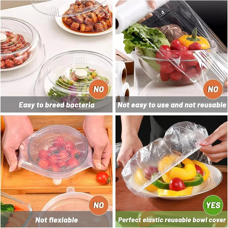 Disposable Food Cover Food Grade Home Fruit Vegetable Saran Wrap Storage Bag Elastic Plastic Wrap Shower Cap Fresh Keeping Bag