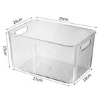 Transparent Refrigerator Storage Box Vegetable Fruit Organizer Fridge Clear Container for Kitchen Food Drinks Storage