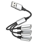 USB Type C Hub Extensions 4 Port USB Cable Splitter OTG High Speed Transfer Adapter Portable Converter For PC Laptop Macbook Pro