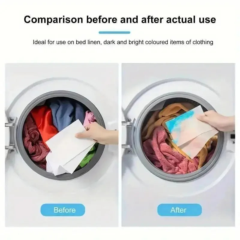 Laundry Color Absorbing Paper Anti-dyeing Laundry Tablets For Washing Machine Clean Clothes Color Catcher Sheets 40/80/120Pcs