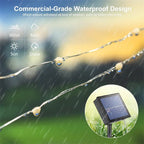 7M/12M/22M/32M LED Solar String Fairy Lights Outdoor Path Garlands Lamp Patio Waterproof Christmas Wedding Garden Street Lights