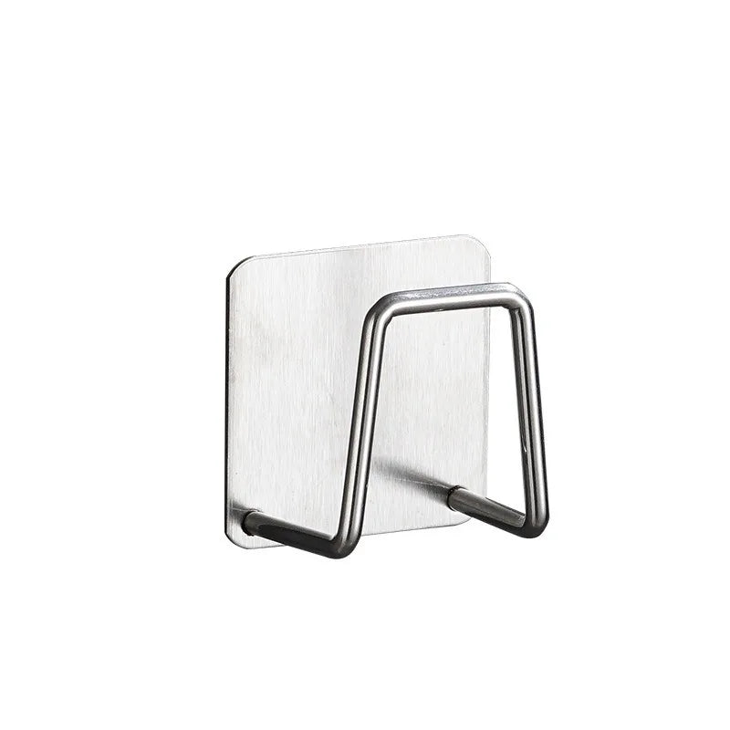 Sponge Storage Rack Kitchen Stainless Steel Sink Sponges Holder Adhesive for Sink Wall Mount Storage Keeps Sponge Scrubber Dry
