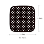 2pc/1pc Air Fryer Silicone Tray Rectangle Oven Baking Basket Reusable Liner Insert Dish Fried Chicken for Airfryers Accessories