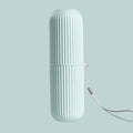 kkjoy 1pc Portable Toothbrush CupToothpaste Holder Travel Toiletries Storage Case | New Creative Storage Box for Home & Travel