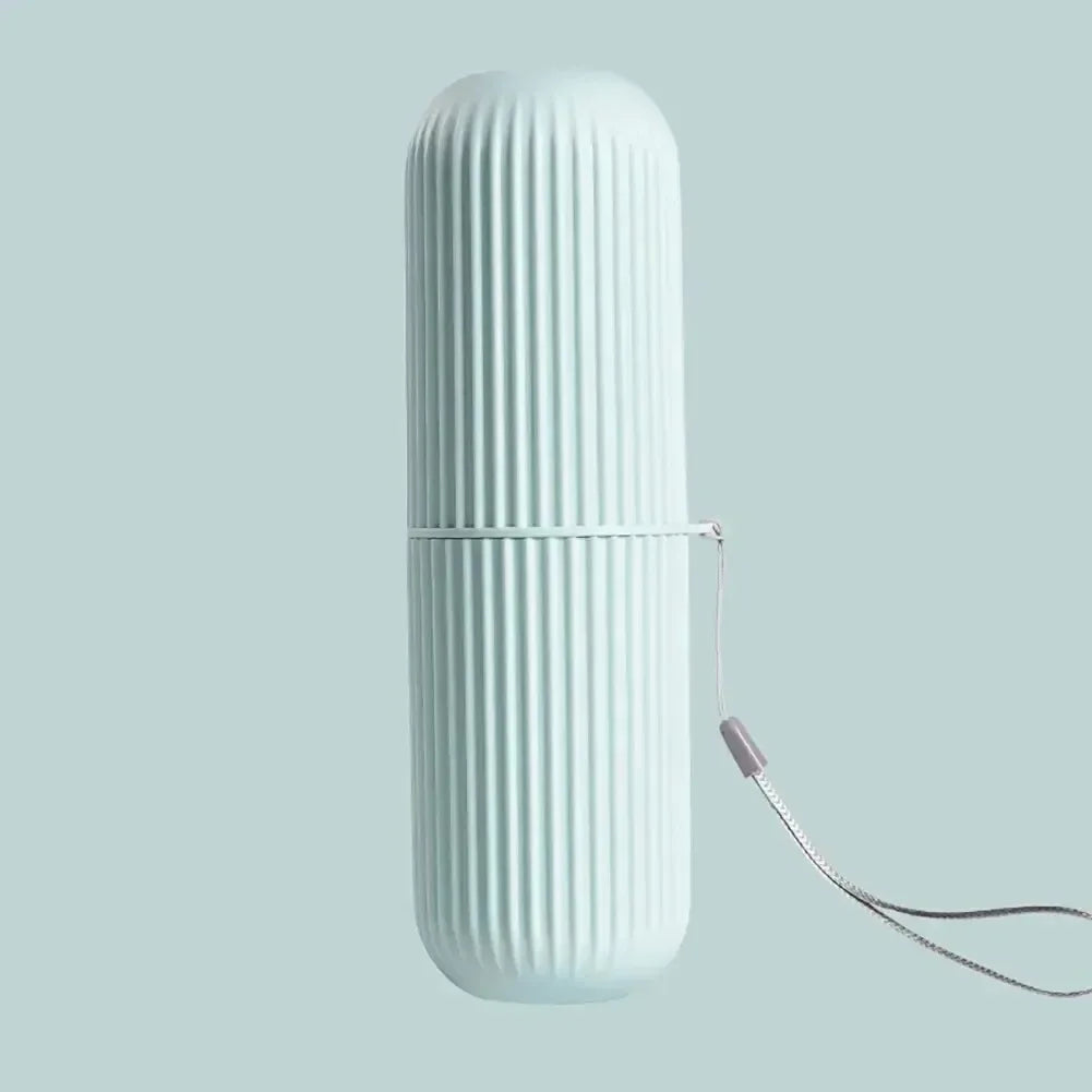 kkjoy 1pc Portable Toothbrush CupToothpaste Holder Travel Toiletries Storage Case | New Creative Storage Box for Home & Travel