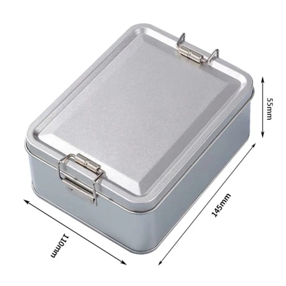 Old-fashioned Rectangular Iron Box High Quality Metal Storage Box Cake Packaging Box Durable with Lid Candy Box