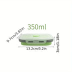 1/4pcs Collapsible Silicone Food Storage Container Stackable Space Saving Lunch Box Microwaveable Foldable Kitchen Accessories