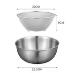 1-3 Stainless Steel Bowl Set with Scale for Cooking Baking Food Storage Large Capacity Mixing Bowls for Home Kitchen Essentials
