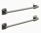 Homefish Grey White Black 40cm 30cm Punch‑Free Wall Mounted Single Pole Towel Rack Bathroom Storage Hanging Rack