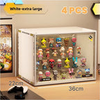 Large Containerized Designs Acrylic Organizer for Collectible Figures and Blind Box Toys Action Figures Desktop Organizers Box