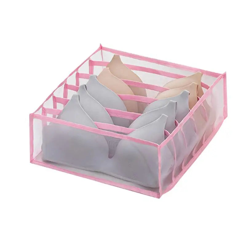 7 Grids Jeans Storage Box Closet Wardrobe Clothes Compartment Boxes Drawer Jeans Socks Separation Organizer Pants Storage