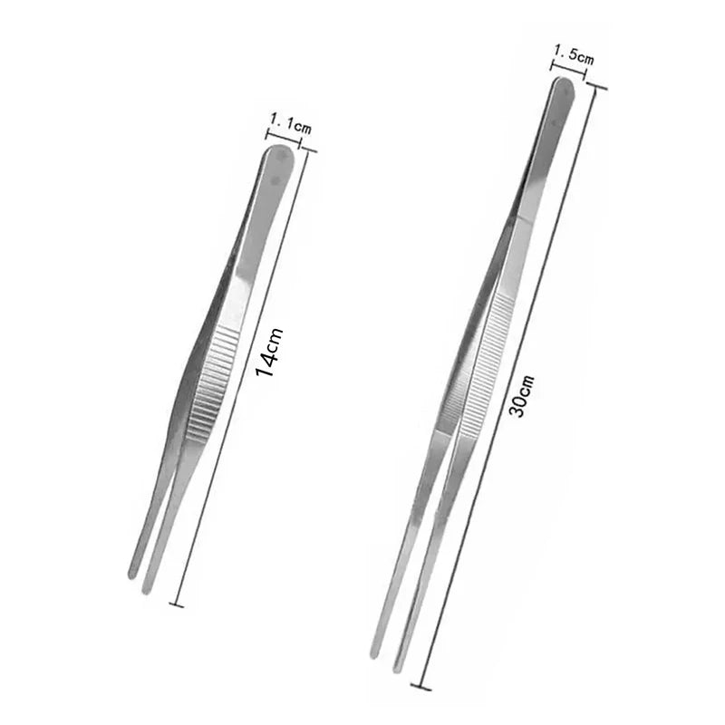 Multifunction Barbecue Tongs Stainless Steel Food Tongs BBQ Clip Kitchen Gadgets Cooking Tweezers Buffet Tool CFQJ006