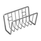 Stainless Steel Suction Cup Sponge Holder Drain Storage Caddy For Kitchen Sink Organization