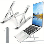 6‑Level Adjustable Laptop Stand - Foldable & Portable Design for 8‑14" Laptops & Tablets, Enhanced Ventilation & Heat Management