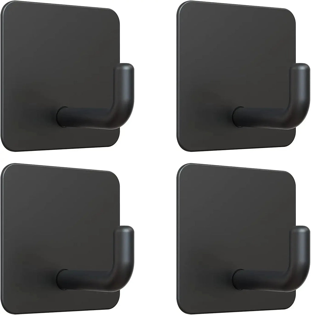 4PCS Stainless Steel Wall Mounted, Wall Mounted Self-Adhesive Hook, Key Holder, Wall Mounted, Towel Rack, Jacket, Bag Hook