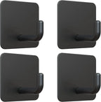 4PCS Stainless Steel Wall Mounted, Wall Mounted Self-Adhesive Hook, Key Holder, Wall Mounted, Towel Rack, Jacket, Bag Hook