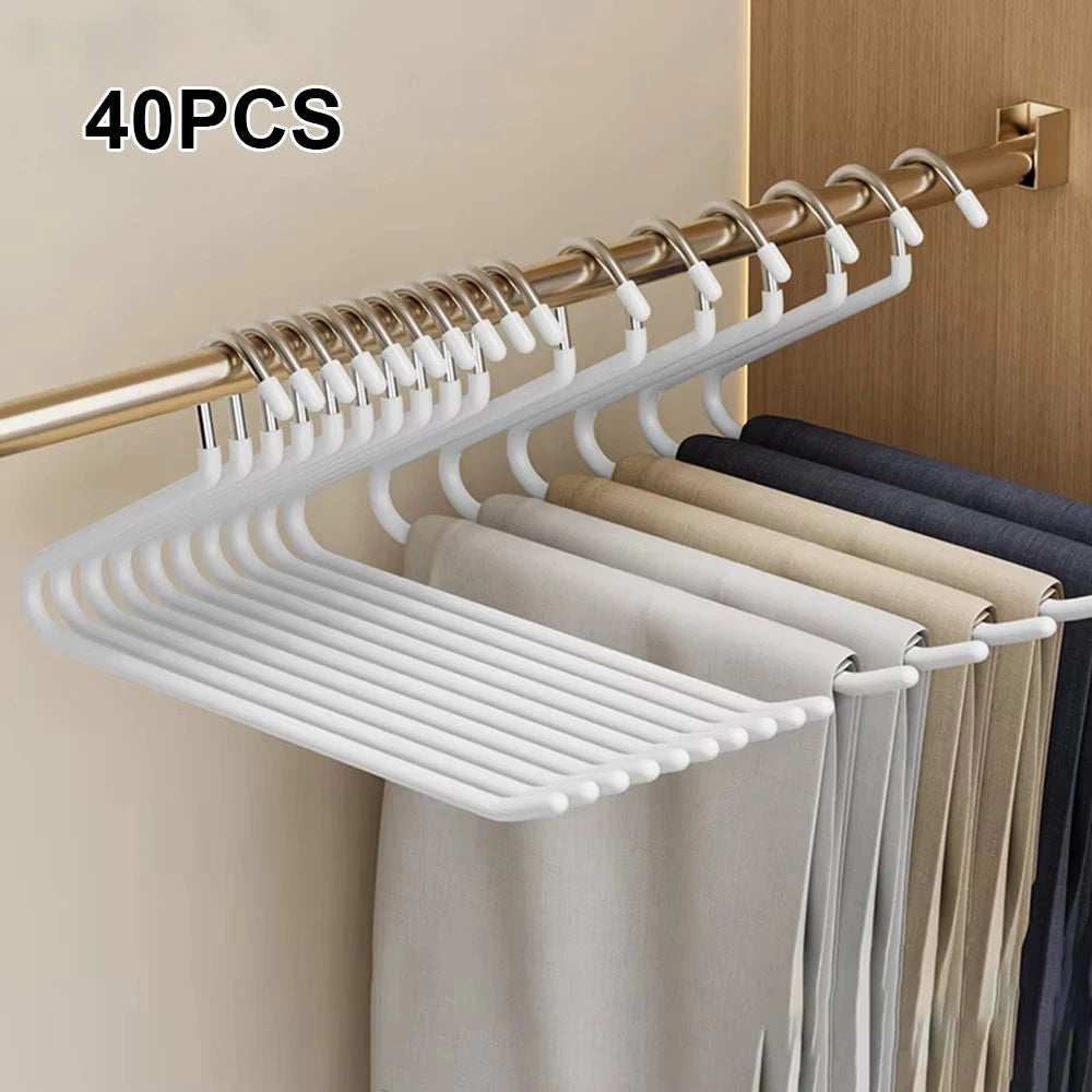 Pants Hanger Clips – 30-Piece Anti-Slip Wardrobe Set