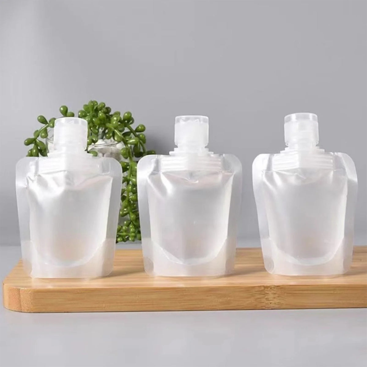 10Pcs 30/50/100ML Travel Storage Bag Portable Packaging Cosmetic Lotion Shower Gel Shampoo Leakproof Refillable Empty Bag